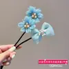 Palillo para Moño de Flor para Niños, Accesorio para Moño Perezoso para Niñas, Lindo Moño de Flor para el Cabello, Accesorio de Flor para el Cabello
