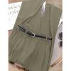 Pantalones de Traje Casual con Caída Jinbukang para Mujer en Primavera y Verano, Pantalones de Pierna Ancha de Cintura Alta, Sueltos y Versátiles, Pantalones Rectos de Largo hasta el Suelo para Personas Bajas