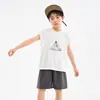 Conjunto de Chaleco y Shorts para Niños, Camiseta Deportiva sin Mangas de Hielo para Niños, Ropa de Bádminton para Niños Grandes y Pequeños