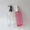 Botella Plástica Plana para Mascotas de 300 ml, Botella Plástica Especial para Mascotas, Botella de Aceite Desmaquillante