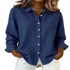 Estilo Europeo 2026 Nueva Versátil Camisa de Cuadros de Manga Larga con Solapa para Mujer Moda Tendencia Cuatro Estaciones Europea y Americana Ropa para Mujer