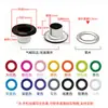 Botões de Ilhós Coloridos Kimberly 3-10mm Botões Vazados de Rebite para Roupas Etiqueta Artigos de Couro Cadarço Ilhó de Metal