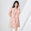 2507402-Sur Aceite Alto Frito Mariposa Bordada Gastrodia vestido Temperamento Francés Falda Slim Línea A Mujer