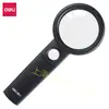 Lupa Deli 9092 HD Multifuncional Espejo Principal 3X Espejo Auxiliar 6X para Personas Mayores para Leer Periódicos para Niños y Estudiantes