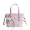 Bolsa de Mão Estampada Doce e Fofa 2026 Nova de Grande Capacidade para o Dia a Dia Ombro Axila Bolsa Tote Casual
