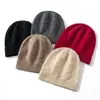 Gorro de tricô transfronteiriço, chapéu de lã xadrez grande atacado, moderno e versátil, chapéu quente para clima frio, chapéu de lã de inverno com proteção para as orelhas e topo arredondado