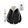 Chaqueta deportiva a rayas de tres barras estilo americano reversible para hombres y mujeres, abrigo de pareja para primavera y otoño con cremallera