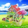 Atacado de fábrica fonte quebra-cabeça 3D tridimensional estação espacial modelo de foguete espacial Brinquedos DIY de montagem de tecnologia para crianças