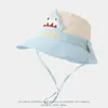Sombrero de Pescador para Niños Verano Dibujos Animados Secado Rápido Sombrero Oso Pequeño Sombrero de Cubeta para Niñas Sombrero con Chal Sombrero con Visera Extraíble para Niños