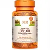 Cápsulas Blandas de Aceite de Pescado a Gran Escala Transfronterizas Americanas Personalizadas para Consumo Humano, Comercio Exterior Amazon Tk Aceite de Pescado de Aguas Profundas de Alta Pureza Oem
