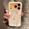 Design Floral Laranja Epóxi Adequado para Capa de Celular Apple 17 Pro Max 18 Rígido iPhone 16 Huawei Samsung 14 Arte