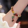 Ins Xiaohongshu design de nicho bestie pulseira de miçangas de vidro estilo chinês pulseira por atacado pulseira versátil de alta qualidade para mulheres