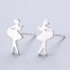 Pendientes de plata s925 para mujer, elegantes pendientes de estilo coreano, de estilo cibernético, de 2021, nuevos pendientes de moda, sencillos y de alta gama.