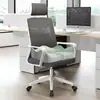 Cojín de Asiento Oficina Soporte Lumbar Esencial para Estar Sentado Mucho Tiempo Espuma Viscoelástica Cojín para Estudiantes Almohadilla de Asiento Transpirable Integrada Cojín para Silla