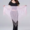 En stock Traje de Baile Lentejuelas Borla Triángulo Toalla Mesa Rendimiento Toalla de Cadera Práctica Cadena de Cintura Toalla de Cintura Cadena de Cintura de Danza del Vientre Europa y América