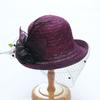 Sombrero de Sol de Bali para Mujer, Sombrero de Protección Solar, Sombrero de Malla con Ala Enrollable para Exteriores de Verano, Elegante Sombrero de Moda para Dama