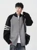 Suéter Cardigan Outono Inverno 2026 Novo Estilo Casual Preguiçoso Retrô Americano Tricô Gola V Peça de Vestir Masculina Cor Sólida