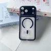 Capa Magnética de Celular de Cor Sólida Simples Adequada para Apple 17 Pro Max Capa Dura iPhone 16 Buraco Grande Material Atacado