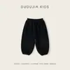 Pantalones de Felpa para Niñas Dudu, Pantalones Largos de Otoño e Invierno para Niñas Pequeñas, Elegantes Pantalones Linterna para la Moda Infantil