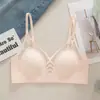 Belleza Sexual Espalda Taza Delgada Paramelia Sujetador Transpirable Ropa Interior Sin Aro de Acero Jelly Triángulo Taza Pecho Pequeño Push-up Sujetador