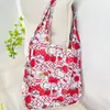 Nueva Bolsa de Pañales con Estampado de Dibujos Animados Gran Capacidad Bolsa de Compras para Supermercado Grande Linda Perro Yugui Práctica Bolsa de Protección Ambiental