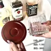 Ins Retrô com Base Plana para Copo Trapézio de Vidro Criativo de Alta Qualidade Copo de Uísque Copo de Café Copo para Cold Brew