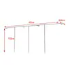 Prateleira de display para loja de roupas cabide de chão cabide de parede para roupas femininas roupas infantis cabide de parede em aço inoxidável cabide de parede com suporte lateral