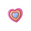 Corazón Brillante de Colores DIY Pegamento Cremoso Pasador Cuerda para el Cabello Pinza para el Pelo Agujero para Zapato Taza de Agua Accesorios Decorativos de Resina Venta al por Mayor