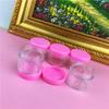 Caja Redonda Translúcida para Empaque de Pastillas, Crema para Sombras de Ojos, Caja de Maquillaje para Viaje, Caja Pequeña para Joyas, Estilo Grueso