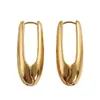 Pendientes de Aleación de Zinc en Forma de U de Alta Gama para Mujer, Moda Transfronteriza, Suministro Directo del Fabricante, Lujo Ligero, Personalizados, Pendientes Versátiles al por Mayor