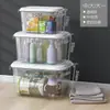 Caja de Almacenamiento de Ropa Transparente Grande Engrosada para el Hogar Transfronteriza Caja Organizadora de Bocadillos y Juguetes de Comercio Exterior Caja de Almacenamiento Sellada