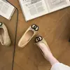 Zapatos Mary Jane de estilo tweed con estampado de rombos y lazo, nueva colección otoño 2026 para mujer, con tacón oculto, punta poco profunda y diseño sin cordones, versátiles para cualquier atuendo