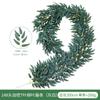 Hojas de Eucalipto Artificiales Ratán Decoración Artificial Planta Verde Artificial Envoltura Hiedra Disposición de Atmósfera Ratán de Eucalipto