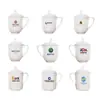 Taza de Té de Cerámica Jingdezhen Hueso de China Porcelana Azul y Blanca con Tapa para Reuniones en Casa Oficina Taza de Té Grabado Venta al Por Mayor
