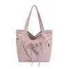 Bolsa de Hombro Transfronteriza para Mujer Ligera de Moda Versátil para Viajes Cotidianos Bolso de Tela de un Solo Hombro Gran Capacidad Bolso de Mano para Estudiante