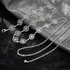 Nueva Cadena de Cintura Geométrica Tallada Retro para Mujer Transfronteriza Metal Elegante Versátil Clásico Occidental Fabricante Productos en Stock Envío Directo
