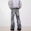 Jeans American Niche para hombres y mujeres, de peso pesado, retro, lavados, rectos, sueltos, elegantes, sucios, largos, modernos para hombres.