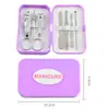 Caja de Plástico Belleza Manicura Set de 7 Piezas Cortaúñas Cuidado Cortaúñas Tijeras para Uñas Herramientas Se Puede Personalizar con Logo