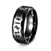 Anillo Transfronterizo Amazon Vikingo Nórdico Runa Vikinga de Acero Inoxidable Plata Antigua Retro Joyería para Hombres