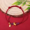 Joyería de Cuerda Multicolor Tejida a Mano en Nuevo Estilo Chino, Diseño Unisex, Moda Nacional de Tendencia, Accesorio de Mano de Estilo Nicho