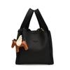 Bolso Cubo Estampado de Lichi para Mujer 2025 Verano Nuevo Estilo Bolso de Hombro Simple y Elegante Moda Versátil Bolso tipo Cartera Bolso Cesta de Verduras