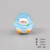 Figurinha criativa de pato-banana que brilha no escuro, ornamento fofo de pato de desenho animado, chaveiro DIY, acessório para bebê