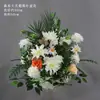 Arreglos Florales de Boda Estilo Bosque, Macetas Colgantes, Flores de Seda, Decoraciones de Pasillo, Decoraciones para la Ceremonia de Entrega del Coche de Boda, Escaparates, Plantas Verdes