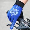 Primavera e Outono Novos Homens e Mulheres Impressos Equitação Ao Ar Livre Fitness Esportes Luvas de Motocicleta Luvas Finas de Corrida Moda