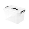 Caja de Almacenamiento Transparente Pequeña al por Mayor de Plástico para Almacenamiento Doméstico Juguetes Snacks Ropa Caja Engrosada para Mudanzas Artículos Varios