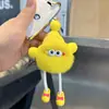 Pingente de bolsa bola de carvão pequena de pelo de coelho rex no atacado, decoração de boneco elfo para mochila, chaveiro de carrinho de brinquedo de desenho animado