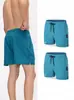 Pantalones Cortos Deportivos para Hombre, Pantalones Cortos Deportivos Casuales de Verano con Aberturas Laterales, Sueltos de Color Sólido con Cremallera de Tres Cuartos, Secado Rápido para Correr y Entrenamiento