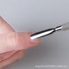 Fácil de cortar acero empujador de cutículas especial para arte de uñas herramienta pala para cutículas acero inoxidable grado 1 ligero pequeño empujador de acero