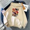 Sudadera con capucha para mujer transfronteriza 2025 Primavera y Otoño Estampado de anime Top de manga larga Trendy Versátil Chaqueta suelta Petite