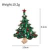 Amazon explosiones broche de árbol de Navidad se puede cambiar anillo para servilleta hebilla para servilleta aleación de zinc fabricantes de joyería de alta gama al por mayor
